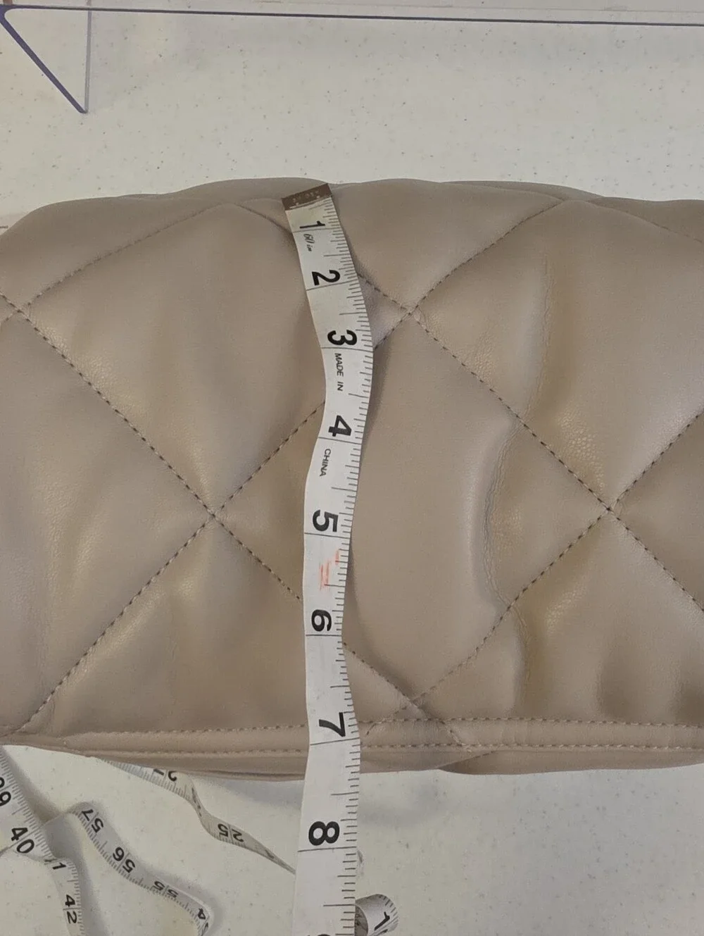 Tiba + Marl Nova Eco Compact Quilted Crossbody Diaper Bag Oyster Color NWT